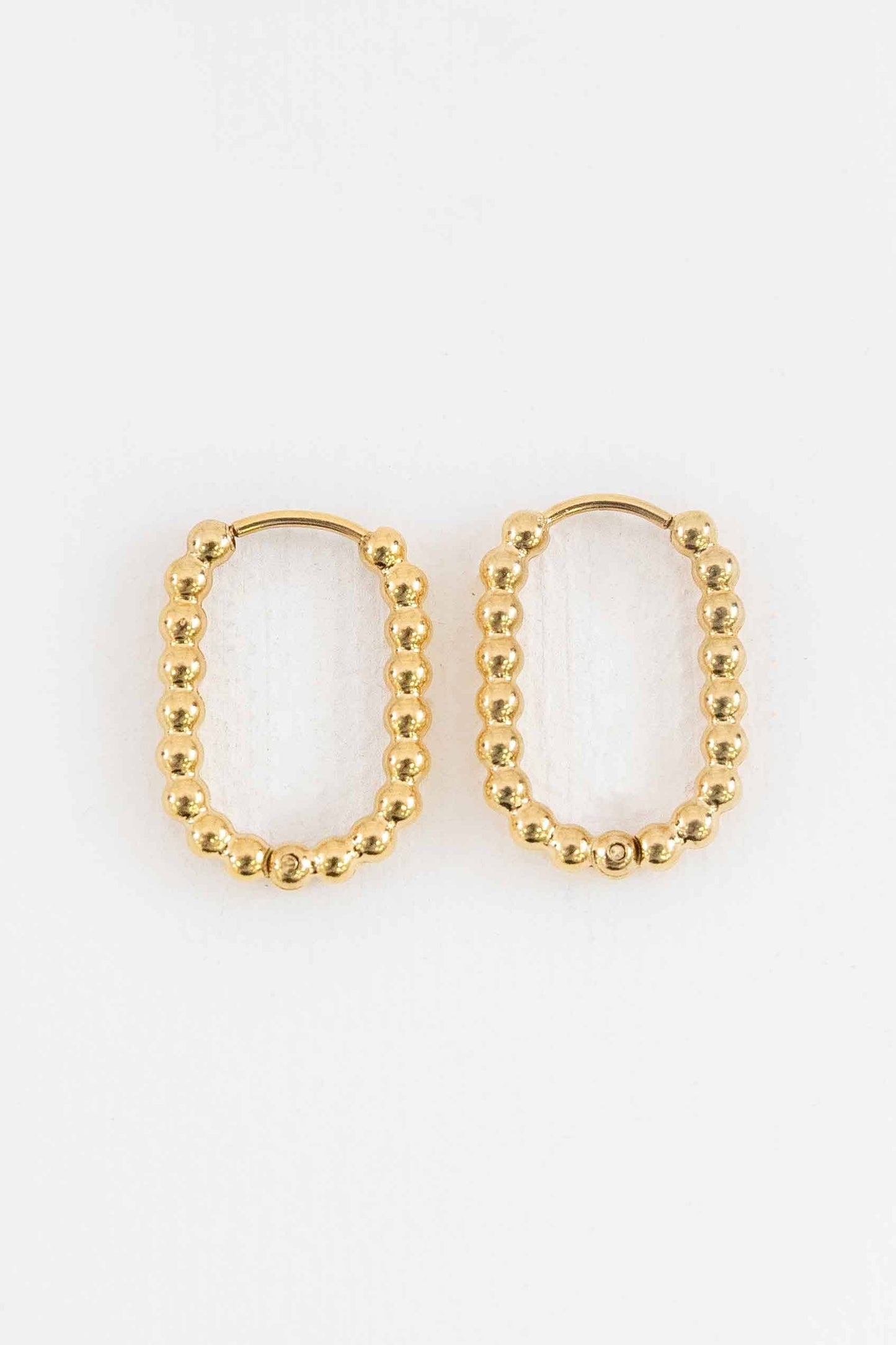 Lovoda - Oval Bubble Hoop Earrings | Gold