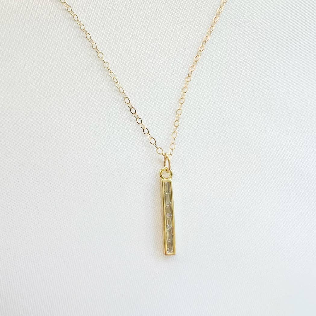 True by Kristy Jewelry - Lila CZ Necklace Gold Filled