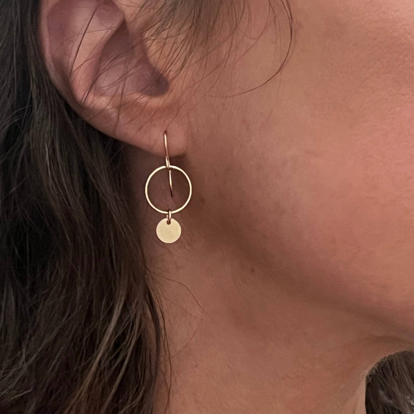 Sela+Sage - Braided Circle Twist Earrings in Gold Filled