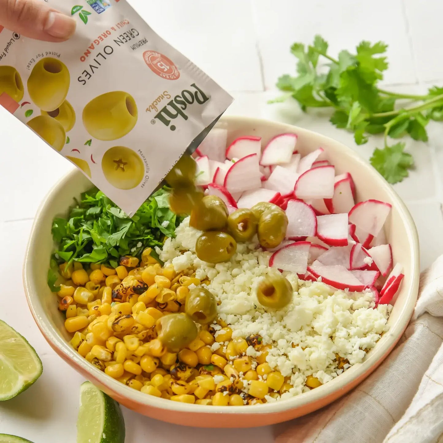 POSHI - Poshi Snack - Chili & Oregano Pitted Green Olives 1.1oz/10ct