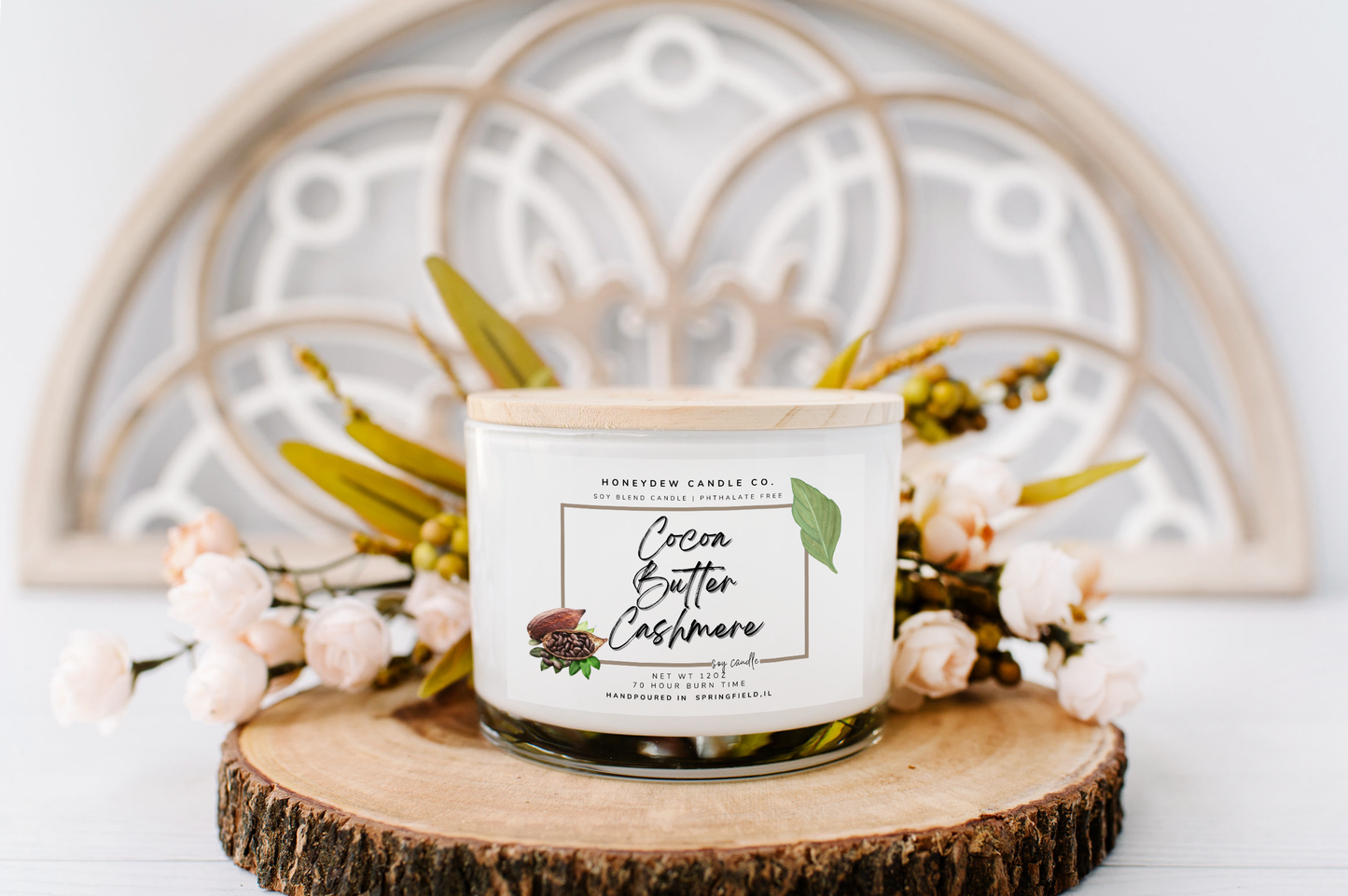 HC102 Honeydew Candle Co. - 3 Wick Candle Cocoa Butter Cashmere