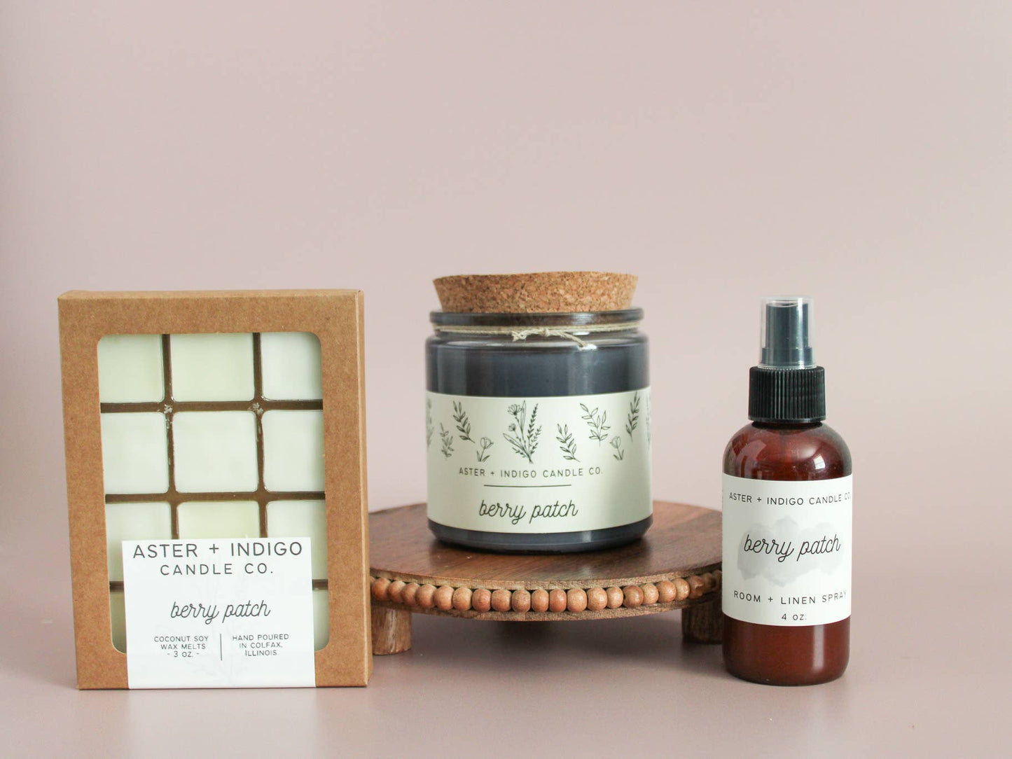 Aster + Indigo Candle Co. - Berry Patch | Spring + Summer | Candle