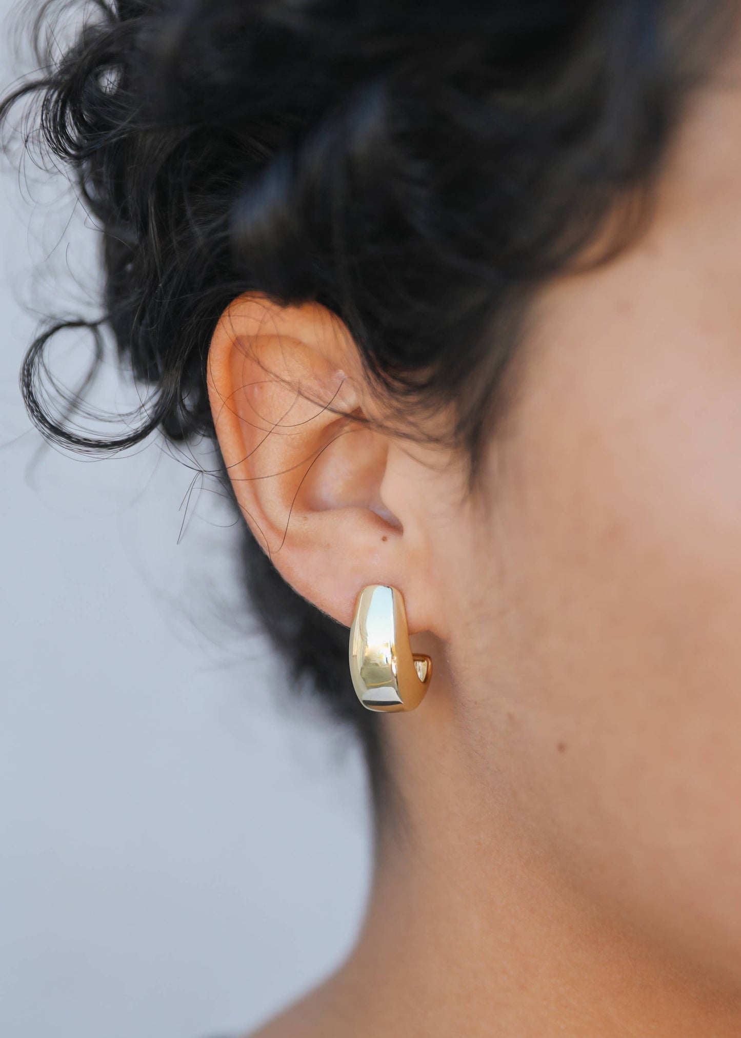 JaxKelly - Bold Drop - Gold Earrings