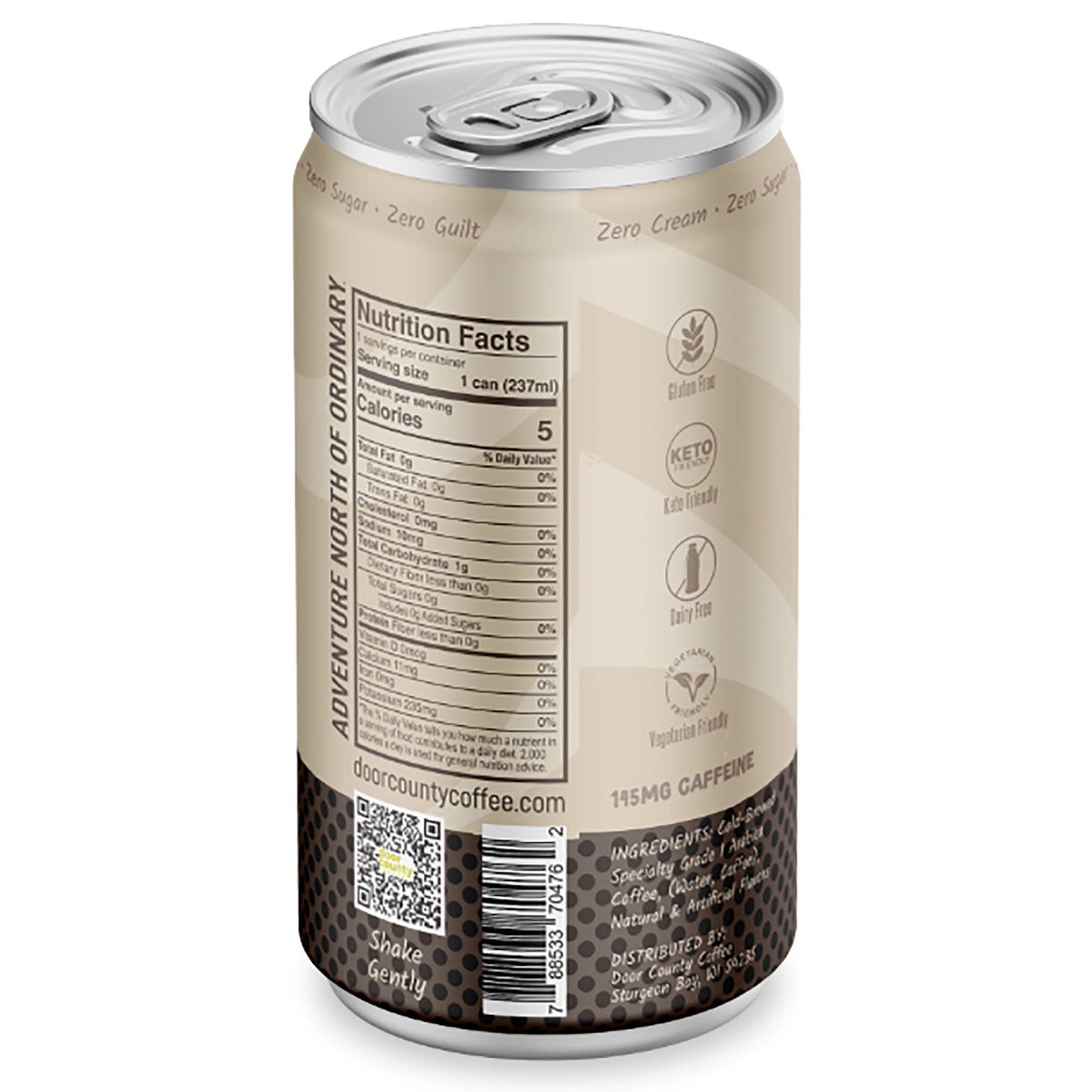 Door County Coffee - Vanilla Bean - Canned Cold Brew