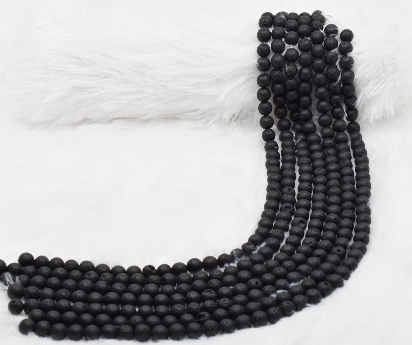 Soothing Crystals - Lava Round Beads,4,6,8,10,12mm Project For Crystal Beads