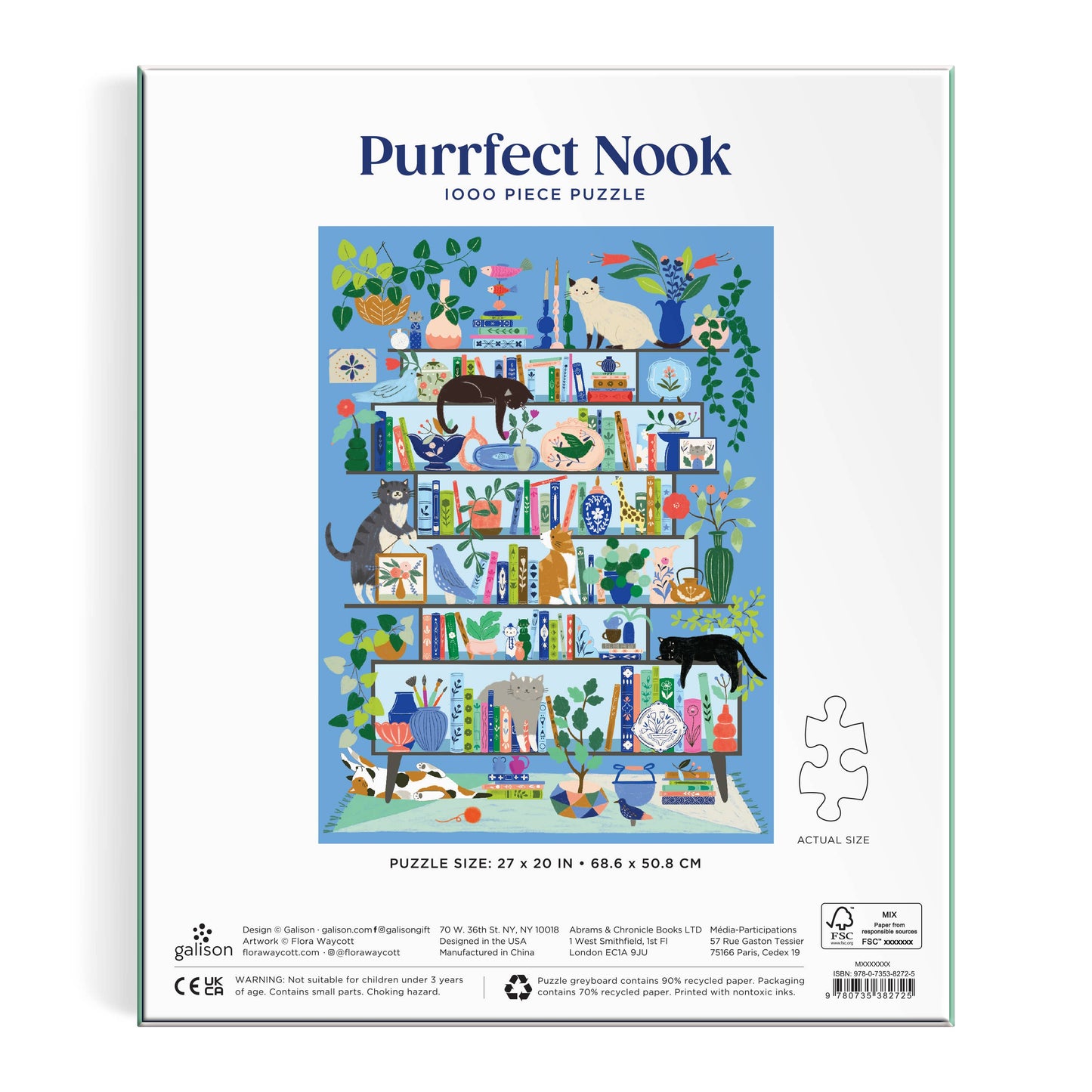 Chronicle Books - Purrfect Nook 1000 Piece Puzzle