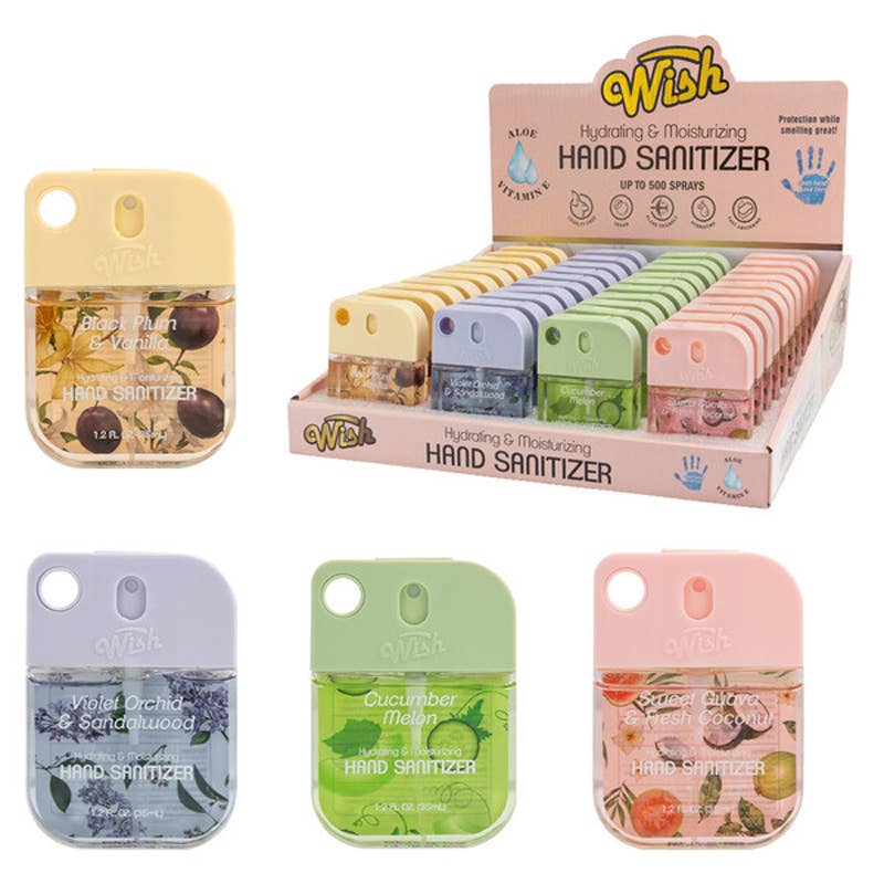 Deluxe Import Trading - Wish Liquid Hand Sanitizer Spray 1.2oz with PDQ V2