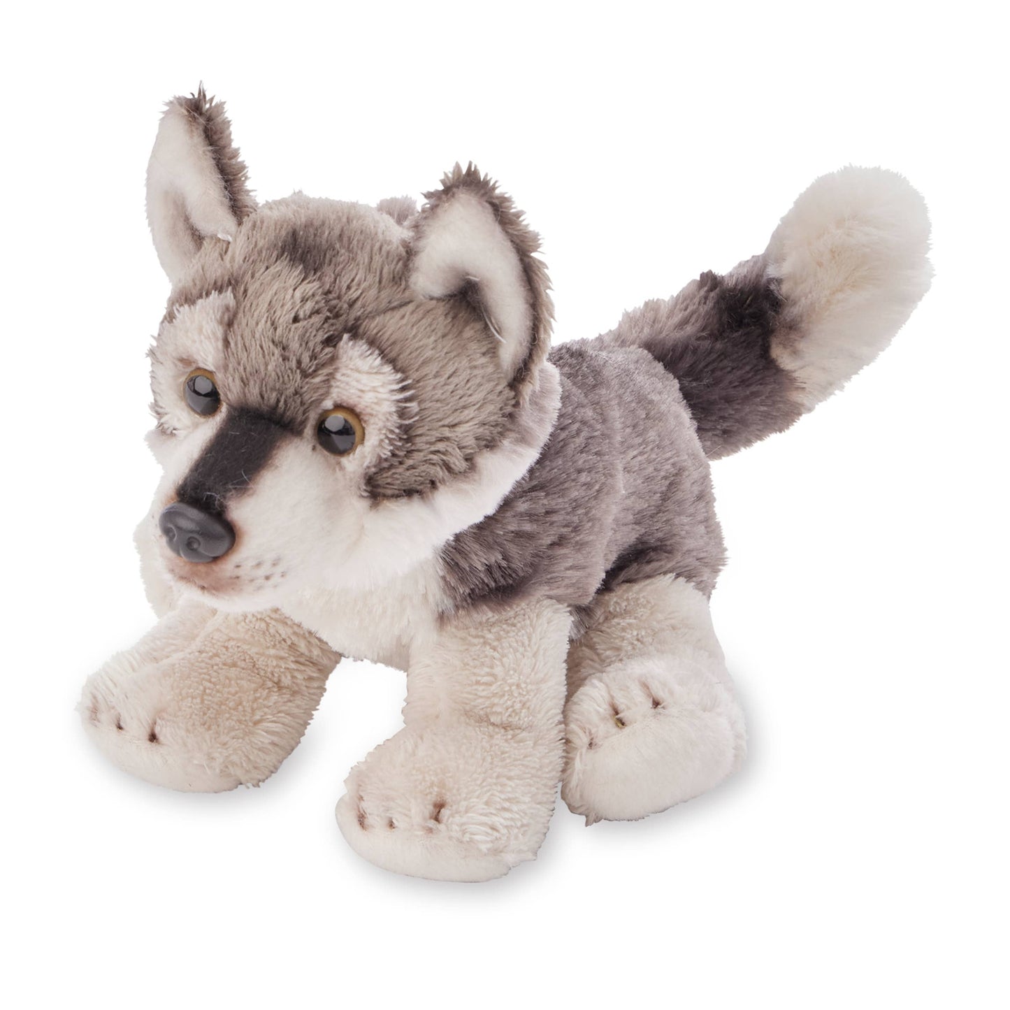 Giffa Plush - 5IN WILDLIFE WOLF GREY-WALLY