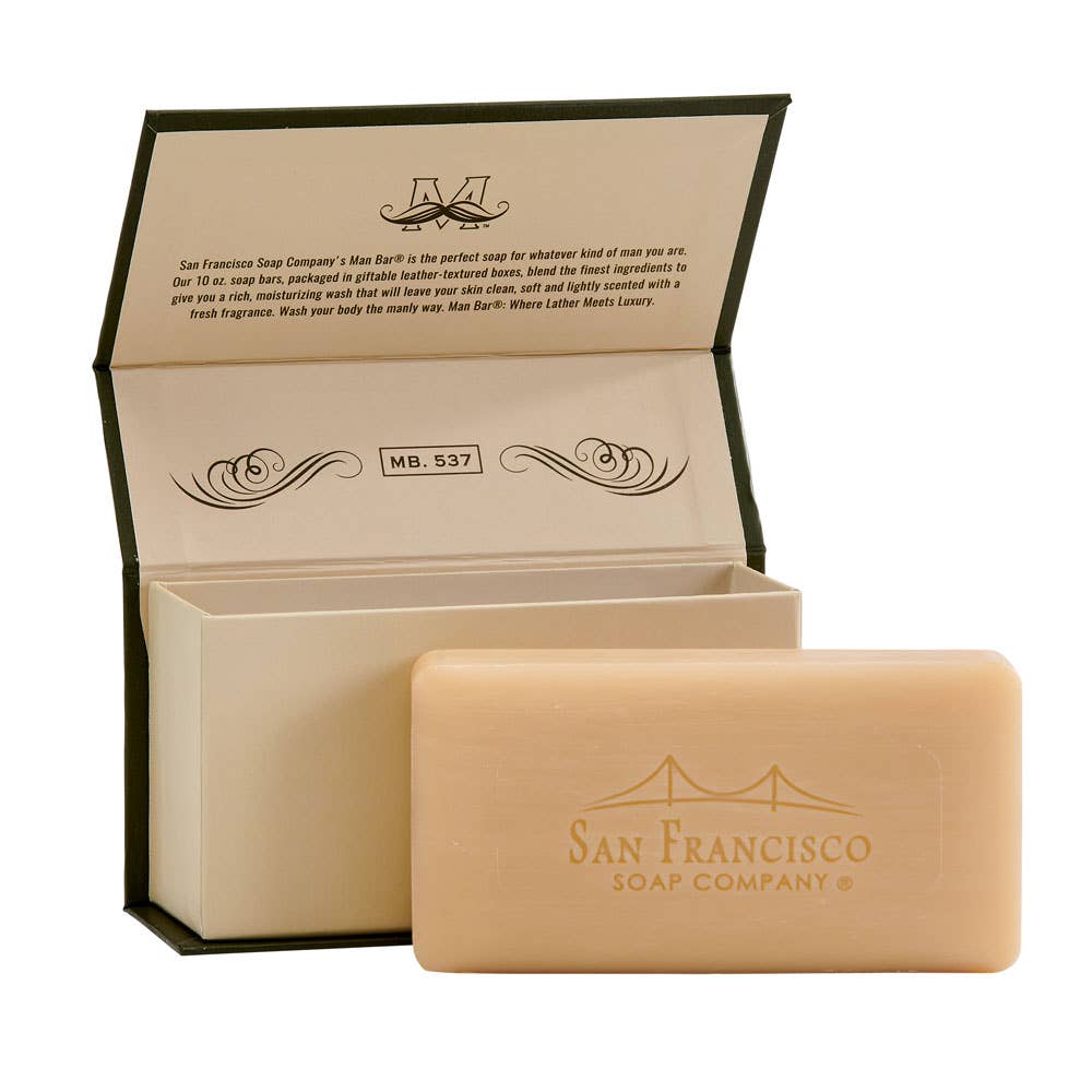 San Francisco Soap / Man Bar Soap - Bergamot & Cognac 10oz Man Bar