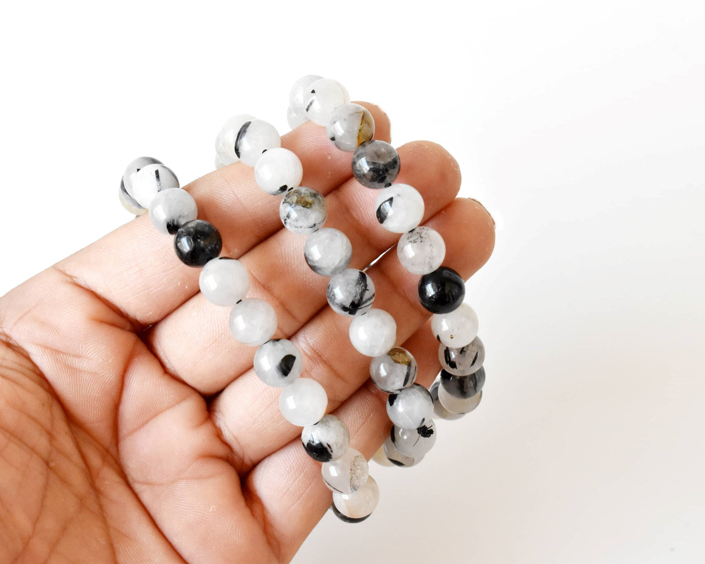 Soothing Crystals - Black Rutile Bracelet (Trauma and Depression)