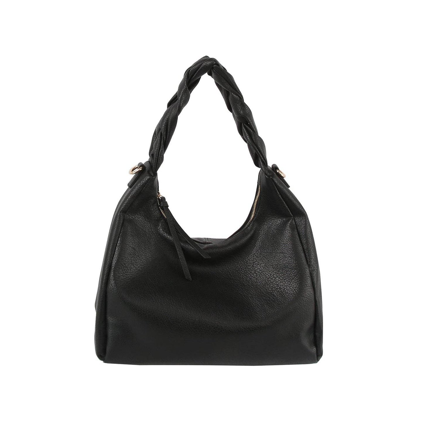 Handbag Factory Corp - Braided handle point hobo shoulder bag