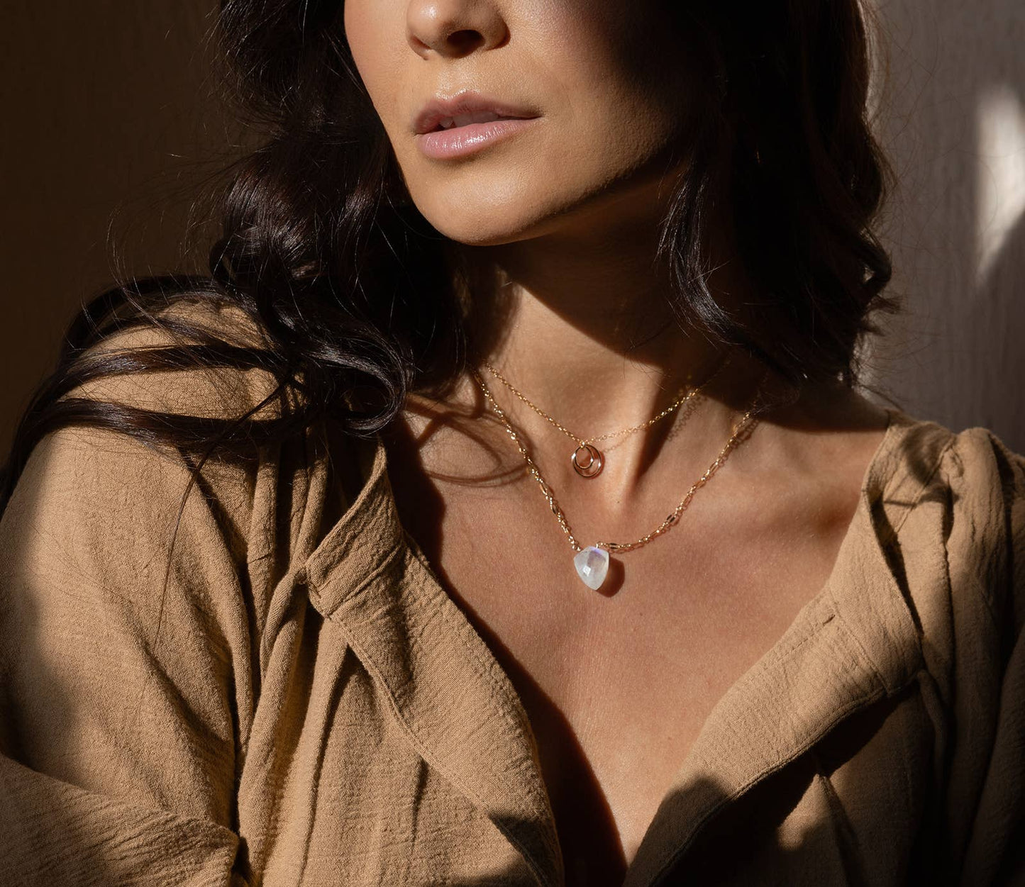 Token Jewelry - Eclipse Necklace in 14k Gold Fill or Sterling Silver