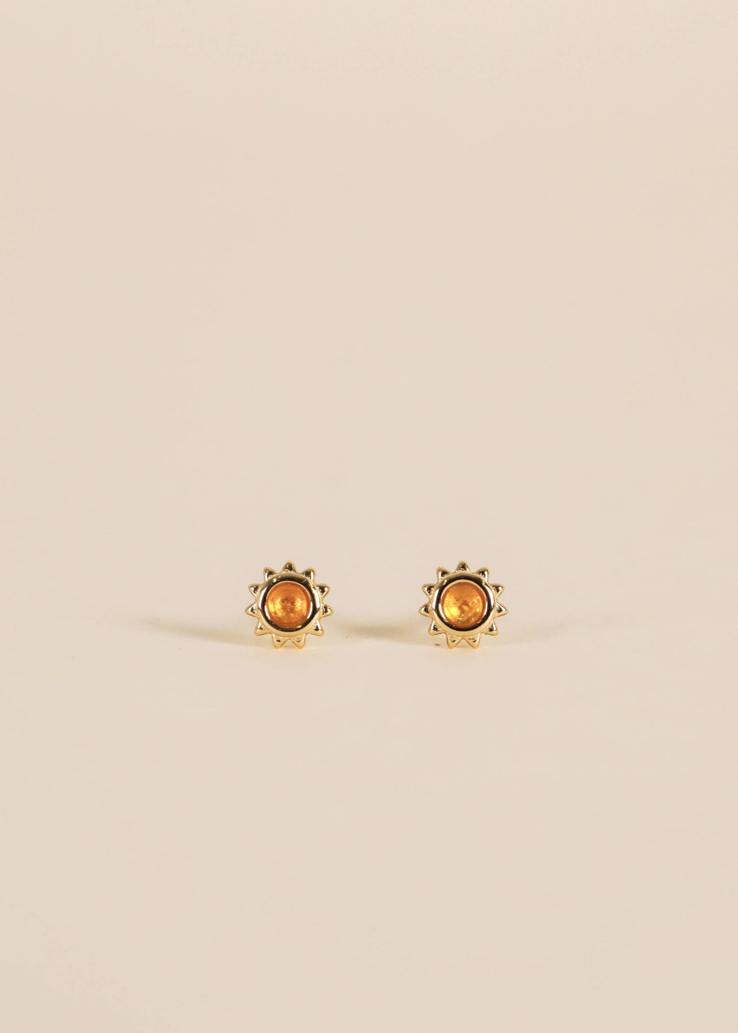 JaxKelly - Sun Stud - Amber - Earrings