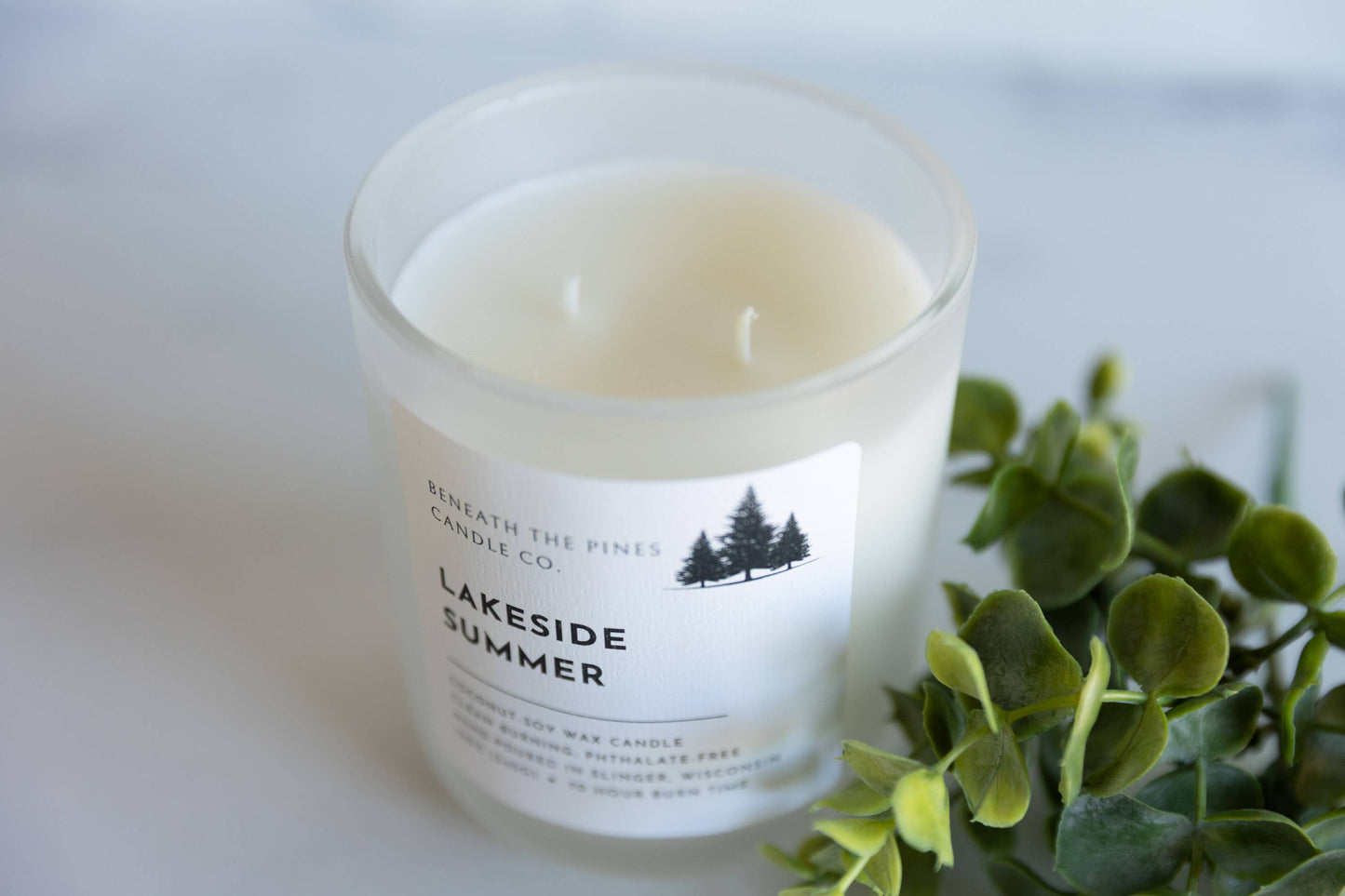 Beneath The Pines Candle Co. - Lakeside Summer: Coconut-Soy Candle