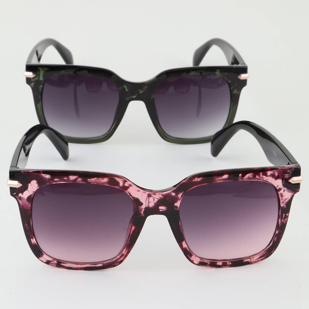 3AM BY H&D ACCESSORIES - Modern Tortoise Wayfarer Sunglasses