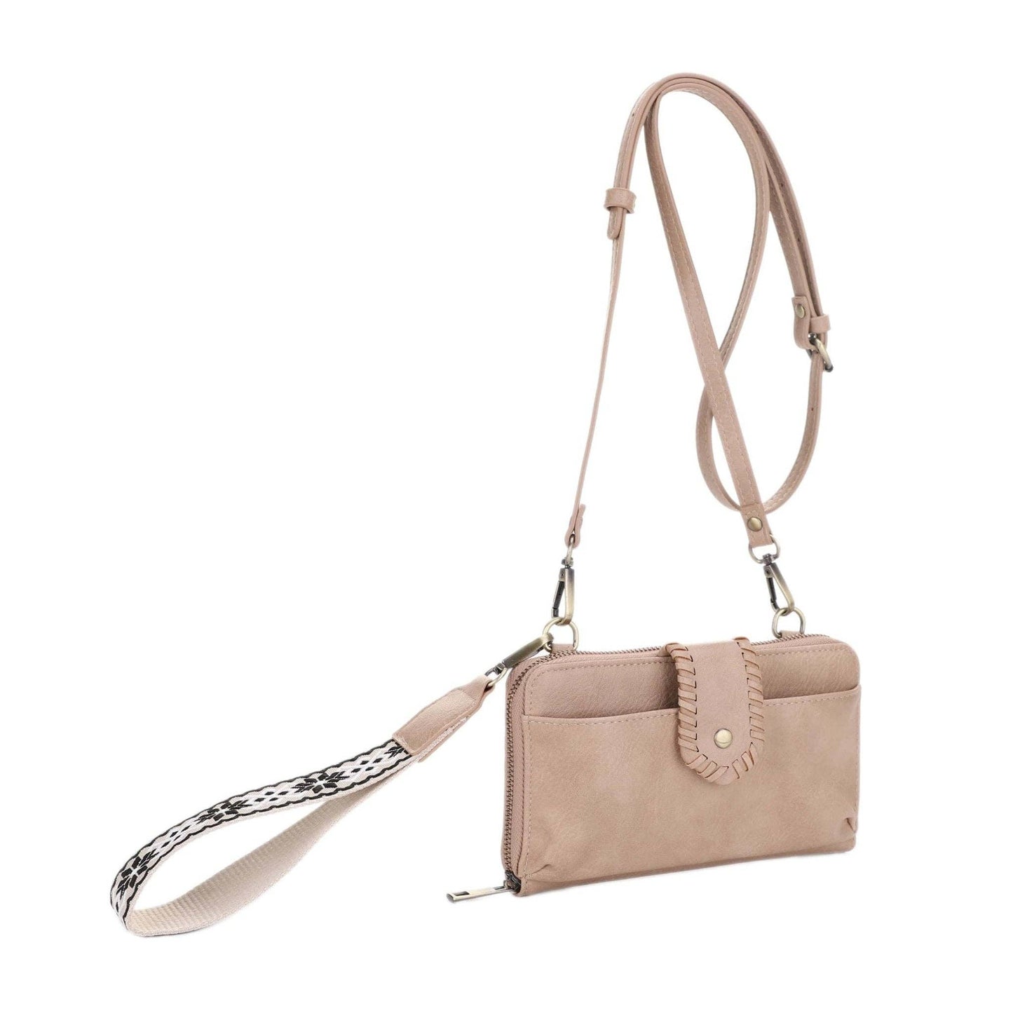 MiMi Wholesale - SV32087WW Jolie Crossbody Wallet With Boho Wrist Strap