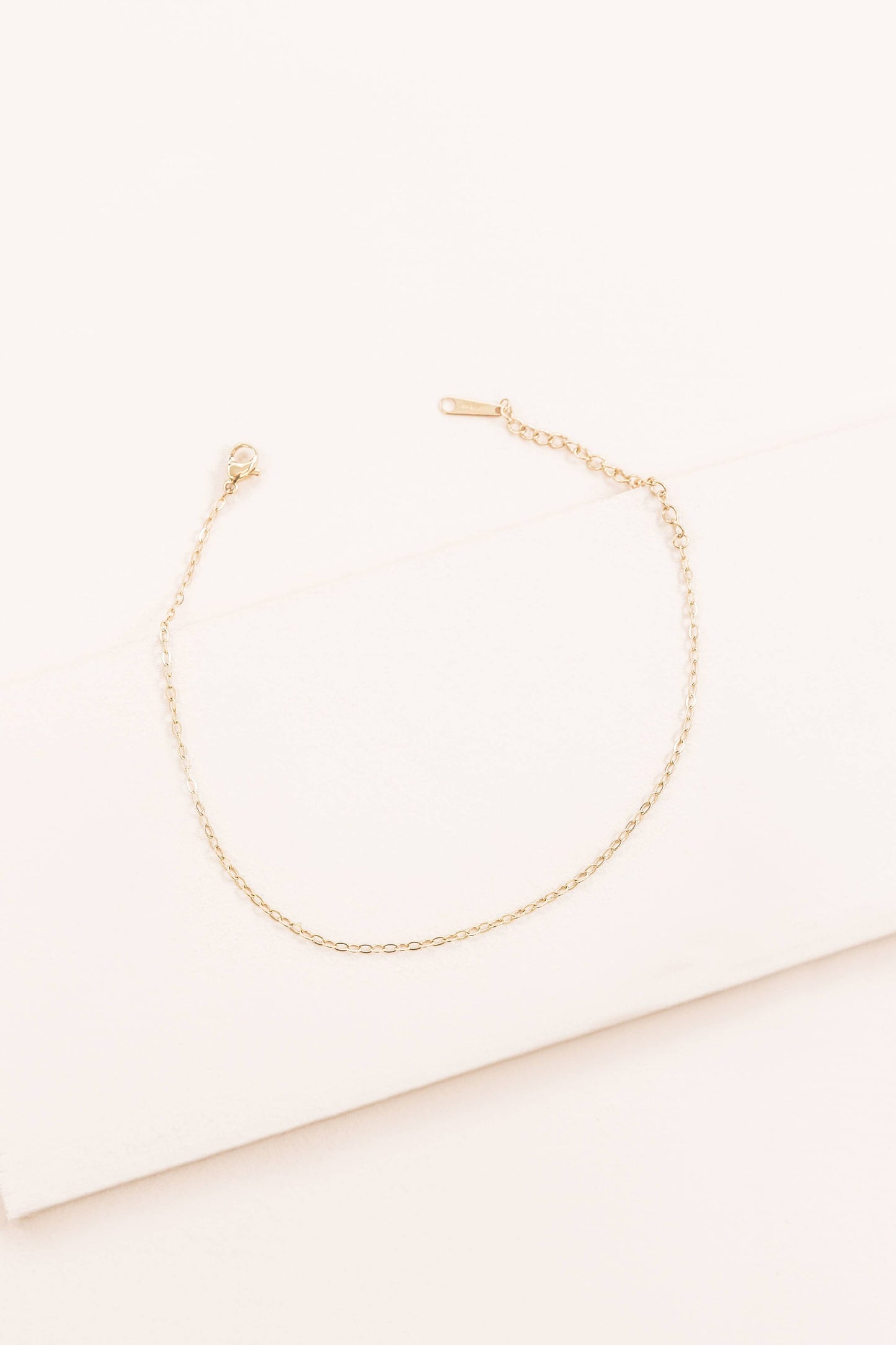 Lovoda - Fresh Rope Chain Anklet | Gold