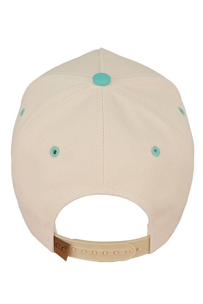 Hana - C.C DOG MOM Embroidered Two Tone Trucker Cap