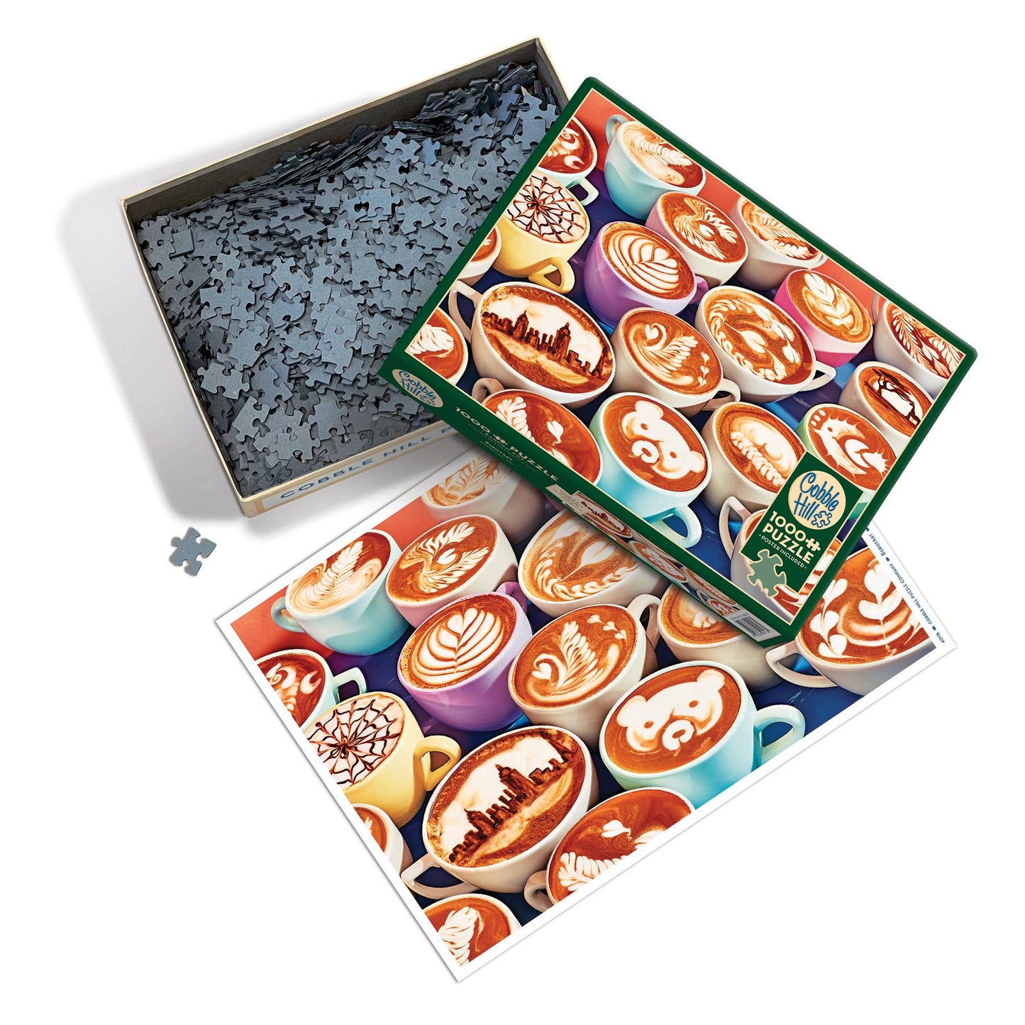 Outset Games and Cobble Hill Puzzles - BaristArt 1000pc puzzle