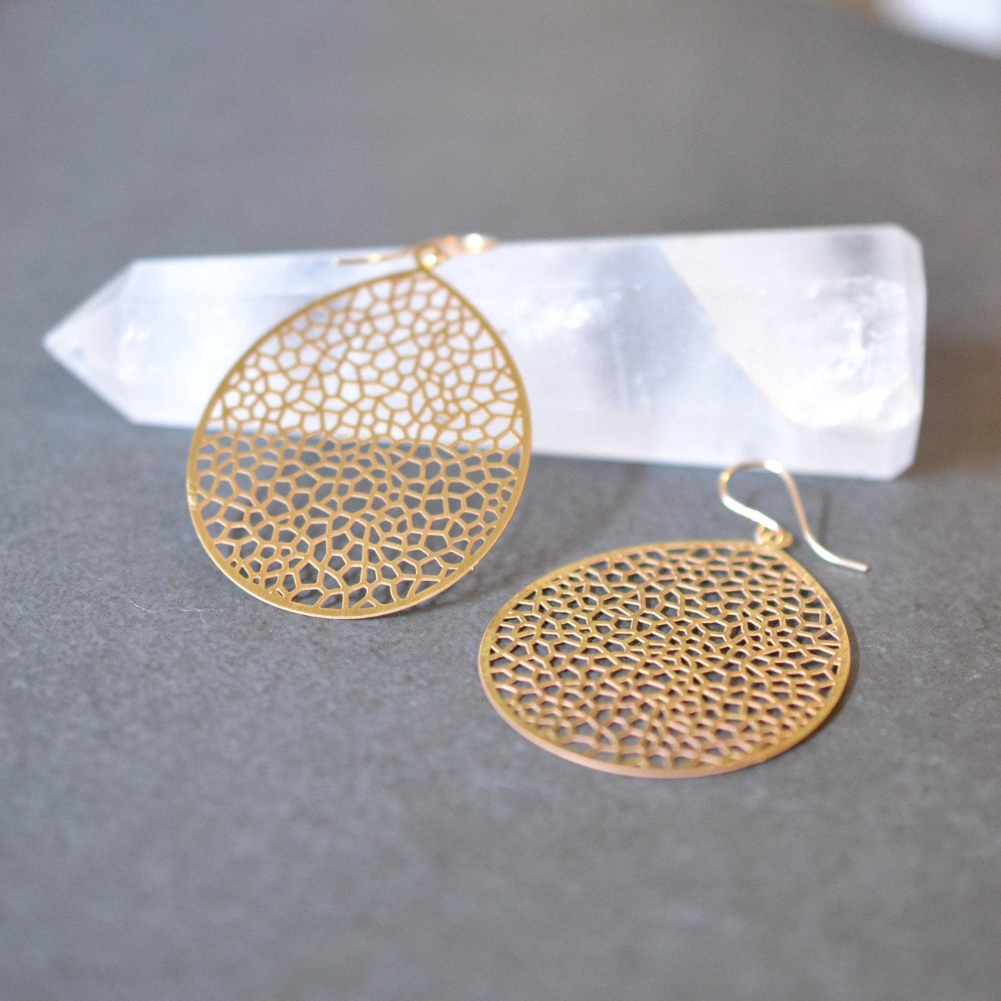Solid Brass Earrings
