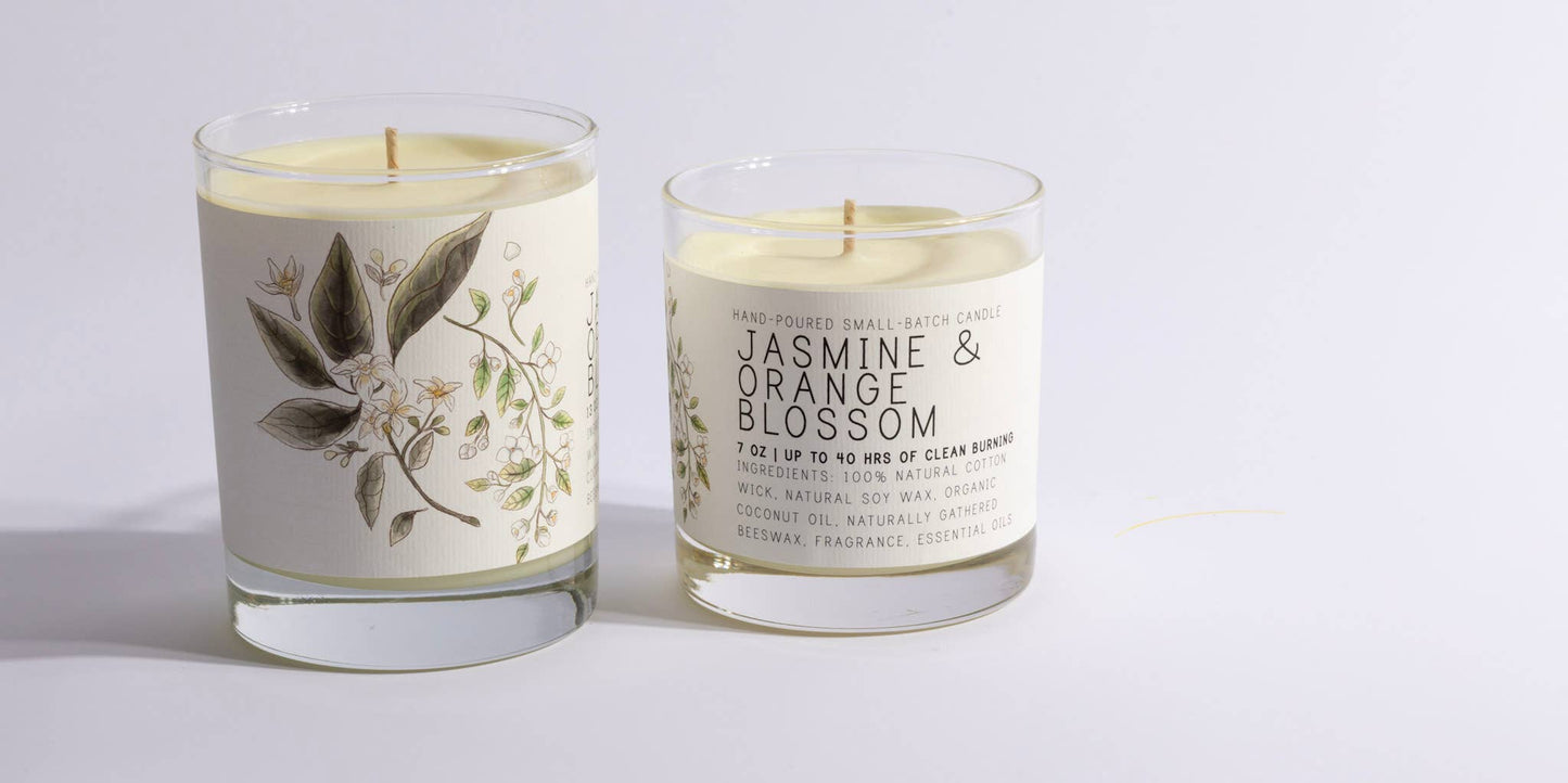 Just Bee - Jasmine & Orange Blossom - Medium Glass - Just Bee Candle