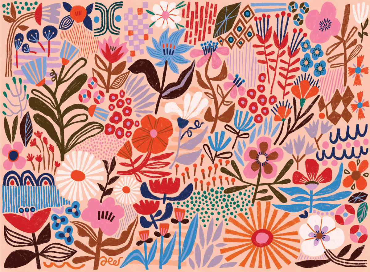Puzzlefolk - Flower Power 1000 Piece Puzzle