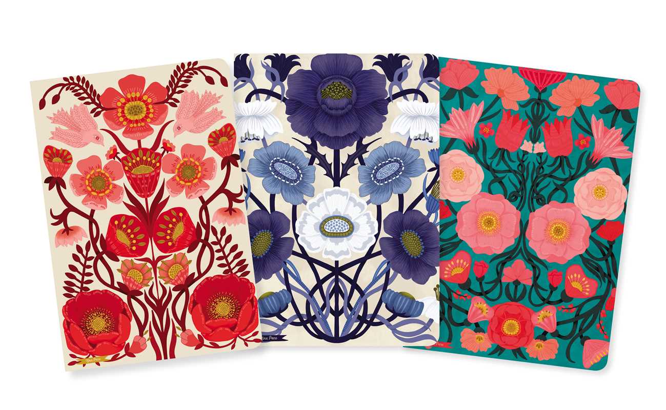 Simon & Schuster - Nina Pace Set of 3 Midi Notebooks by