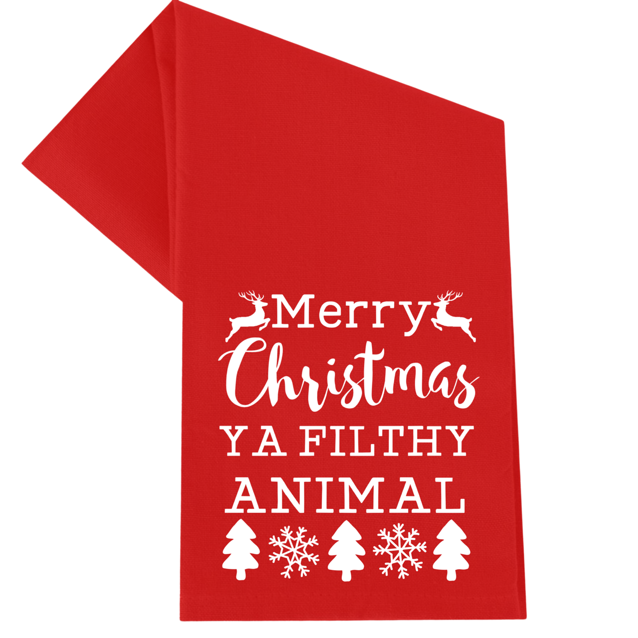 dkhandmade - Filthy Animal Christmas Towel