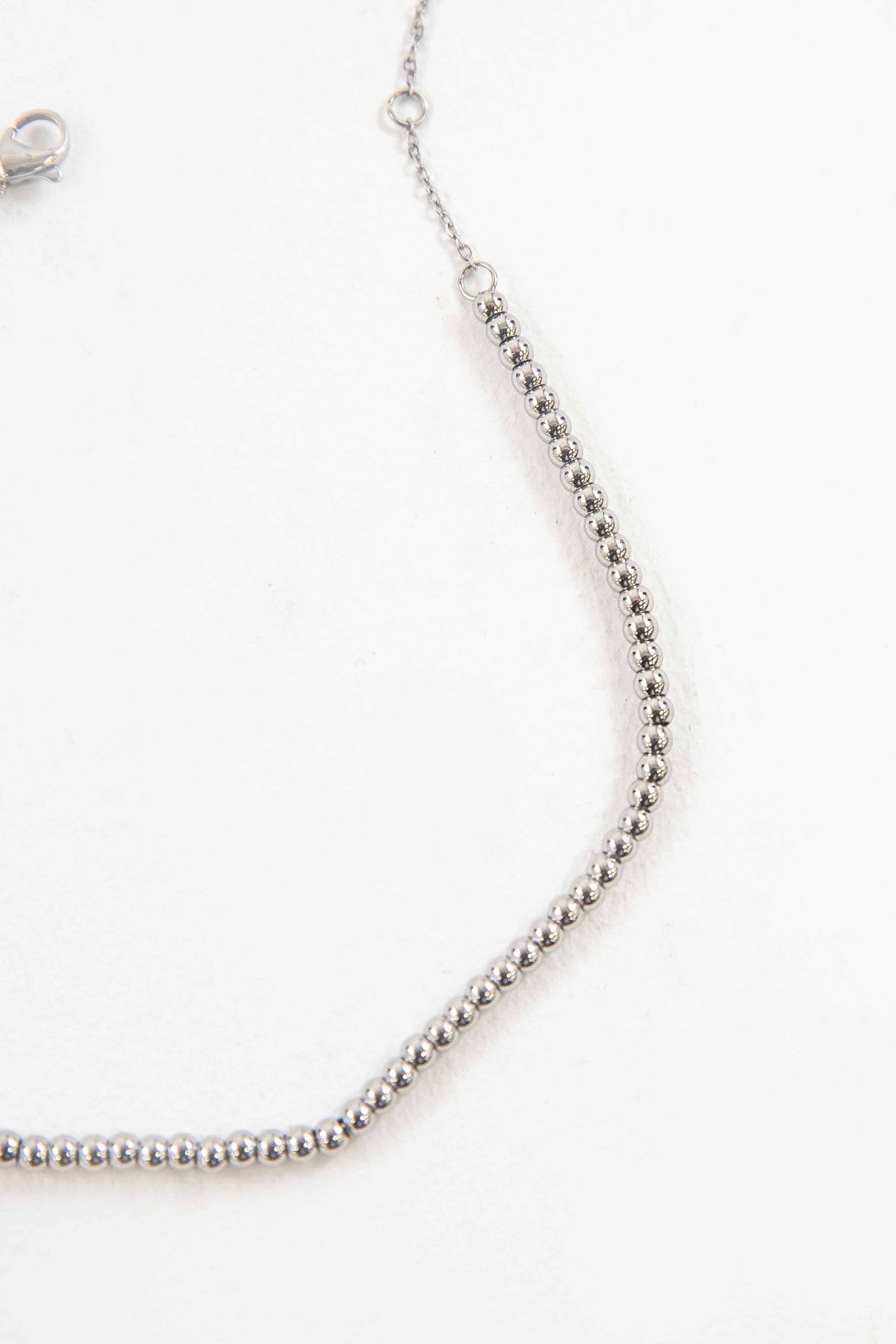 Lovoda - Micro Beaded Anklet | Silver