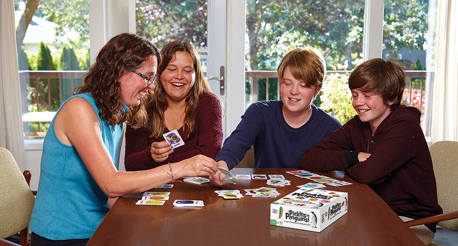 Outset Games and Cobble Hill Puzzles - Pickles to Penguins: Quick Thinking, Picture Linking Mayhem!