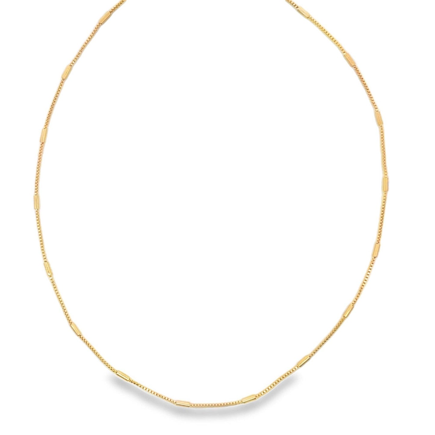 MIA Jewelry - Box Chain With Gold Tube (F117)