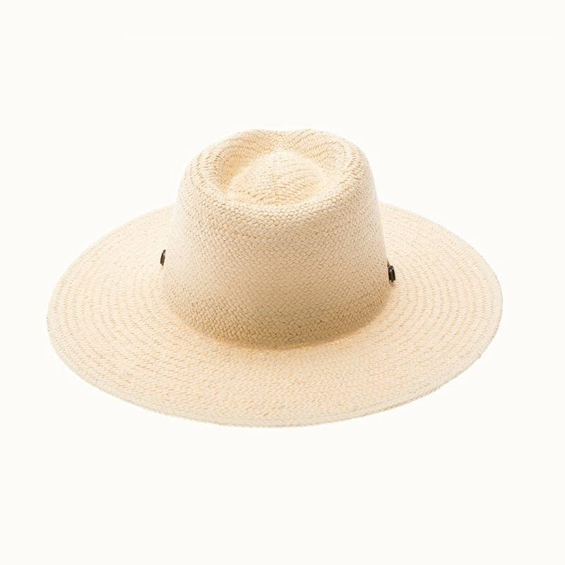 Olive & Pique - Handwoven Ivory Toyo Straw Panama, Adjustable