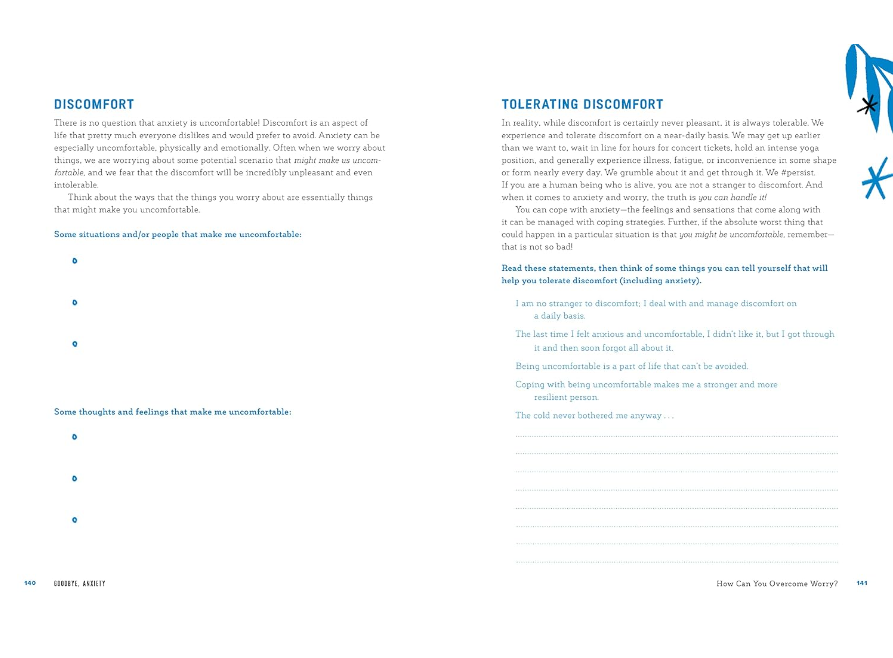 Blue Star Press - Goodbye, Anxiety: A Guided CBT Journal (Self Care)