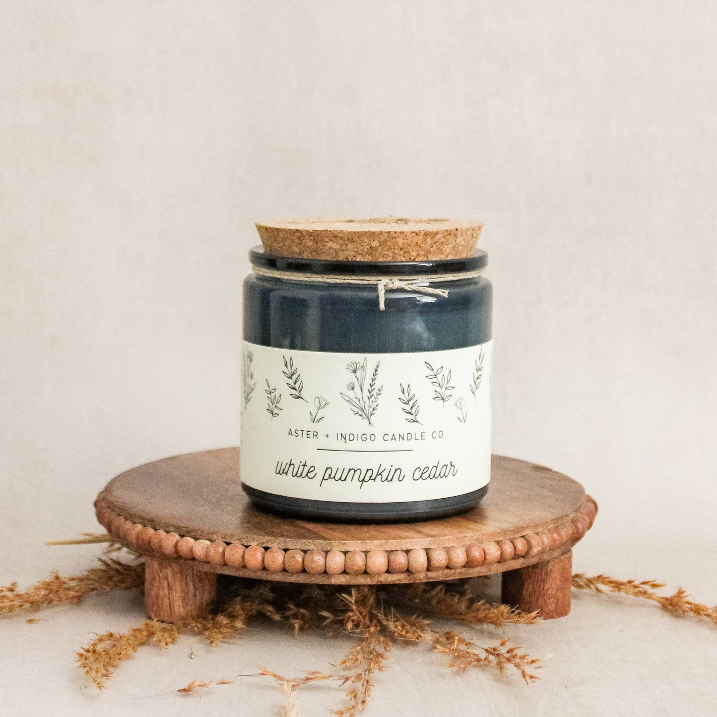AI111 Aster + Indigo Candle Co. - White Pumpkin + Cedar | Fall Candle NEW
