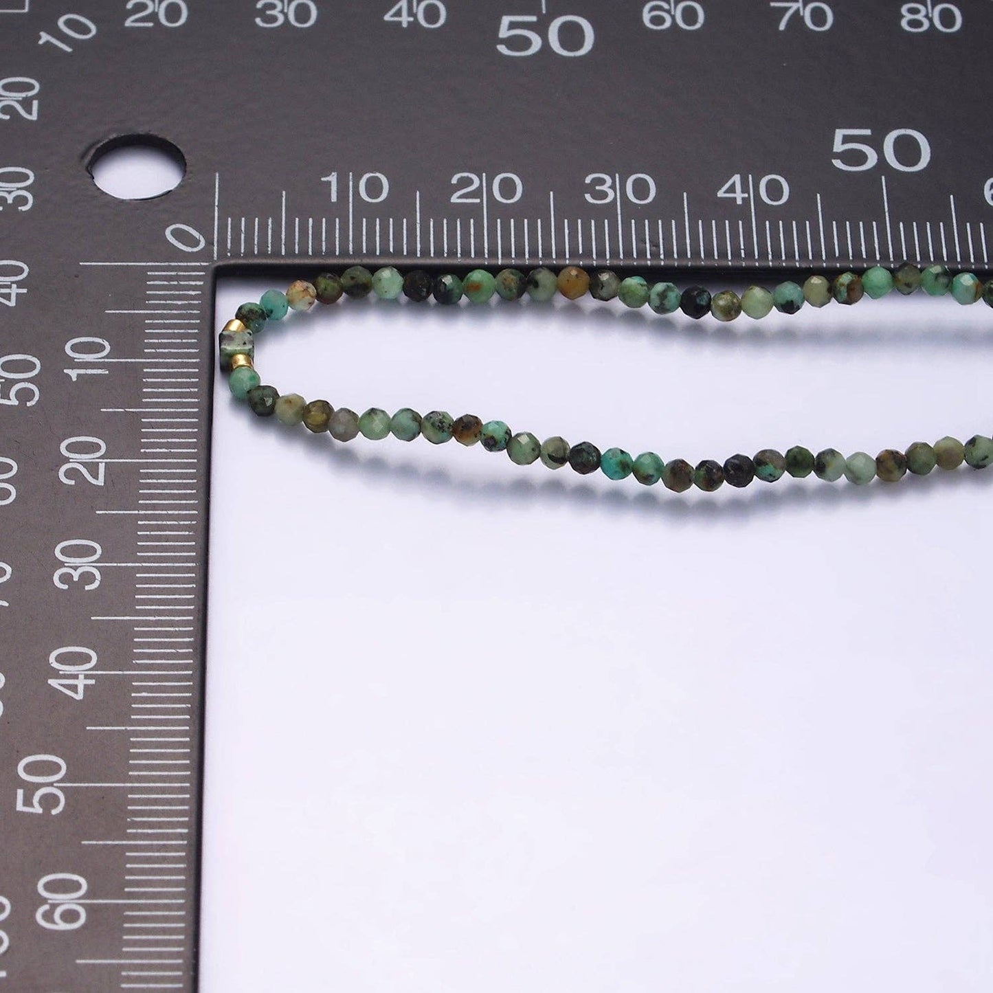 Aim Eternal - 14K Gold Filled Moss Agate Multifaceted Green Rope Adjustable Friendship Bracelet | WA-2174 ~ WA-2176