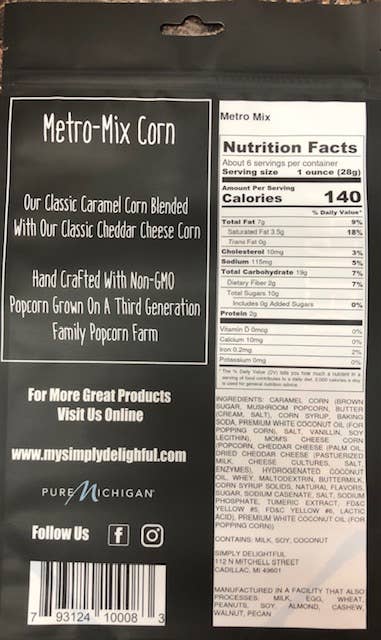 Simply Delightful - Metro Mix Popcorn