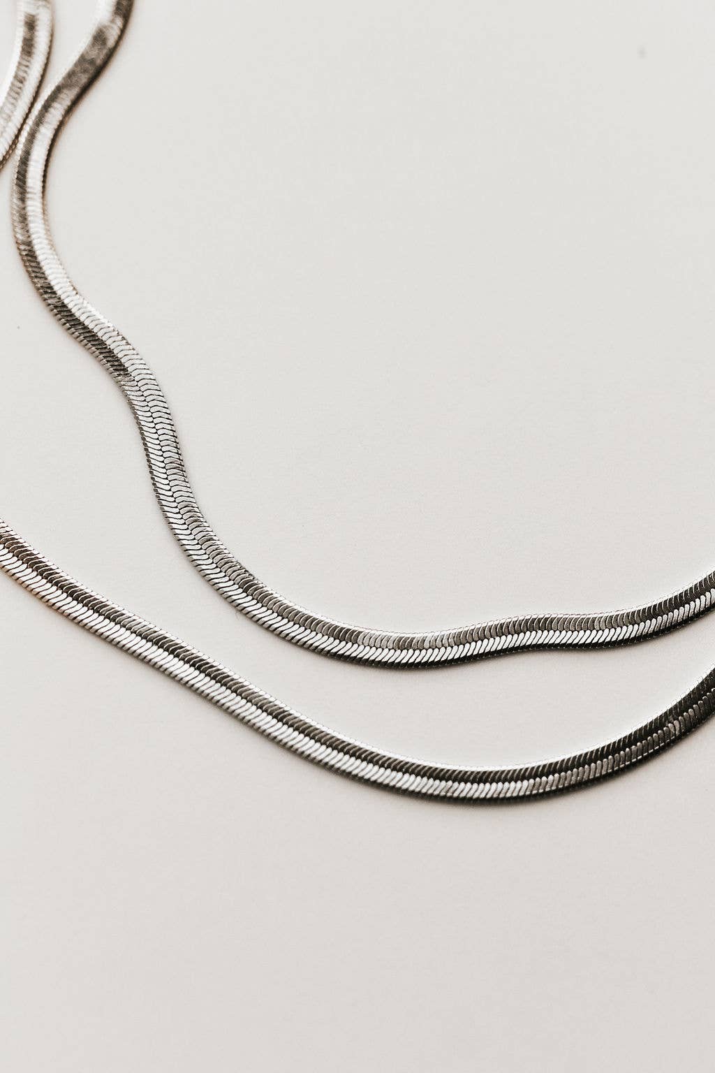 Mauve Jewelry Co. - Jade Gold Filled Herringbone Necklace