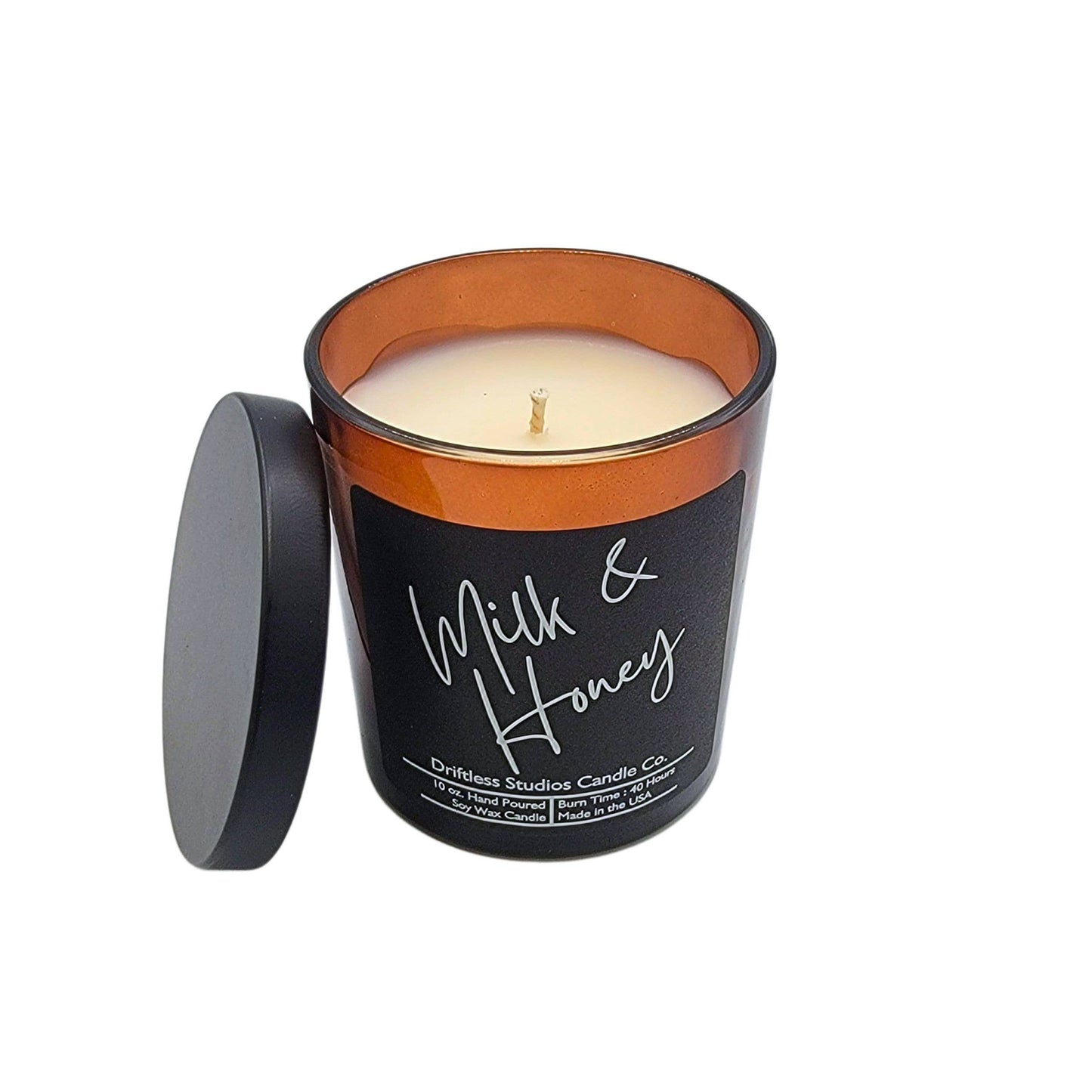 Driftless Studios - Milk and Honey Soy Candles - 10oz Candle With Lid