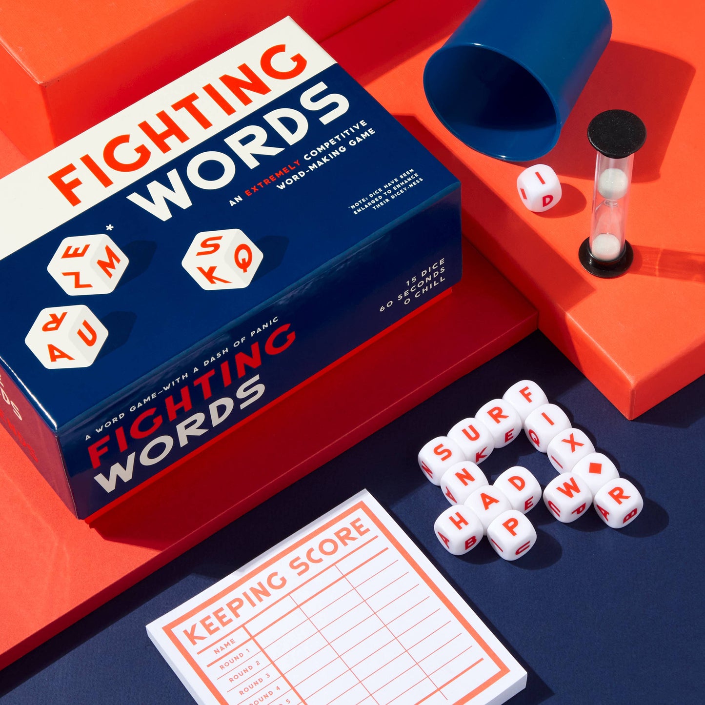 Chronicle Books - Brass Monkey Fighting Words Dice Game