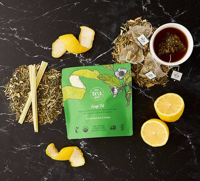 The Tea Spot - Keep Fit, Organic Green Tea - 15 sachets each
