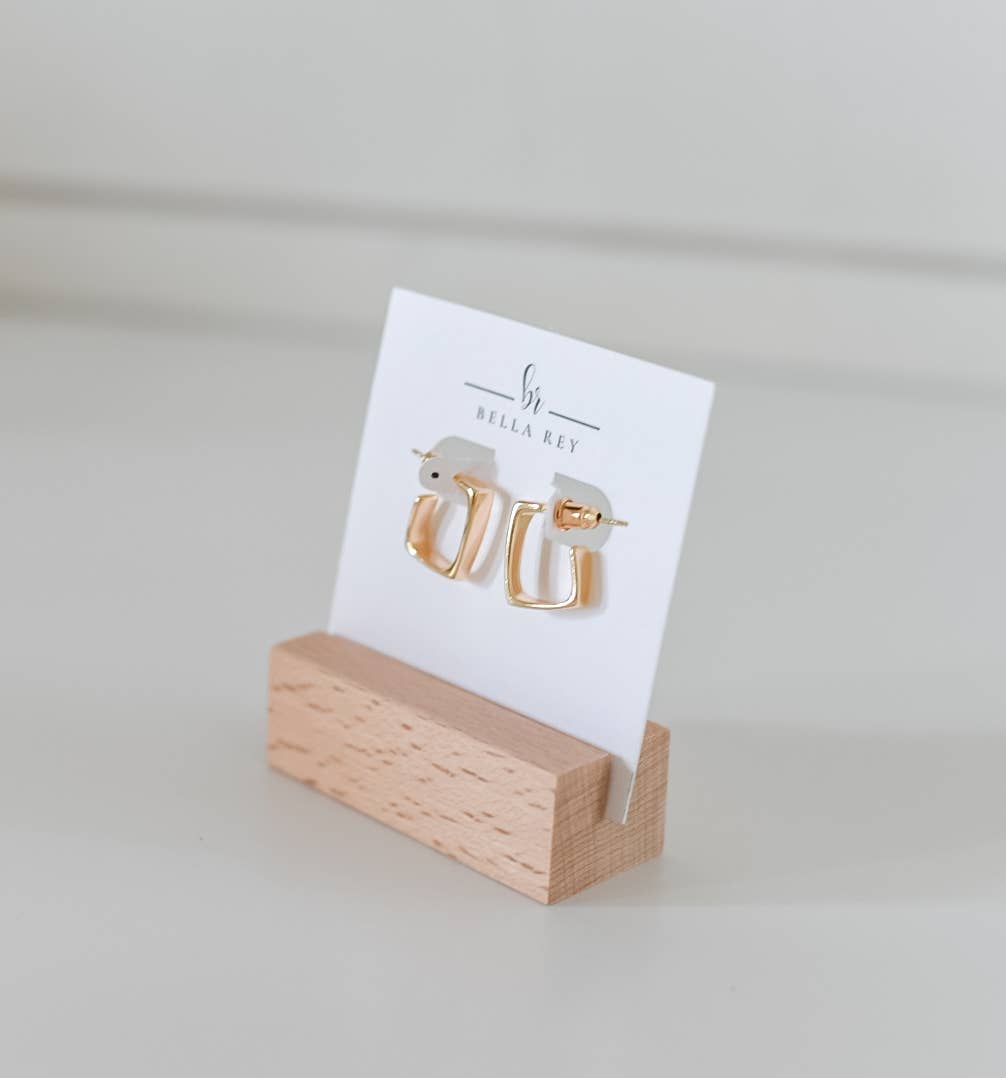 Bella Rey jewelry - The Bryn Kate gold plated stud earrings