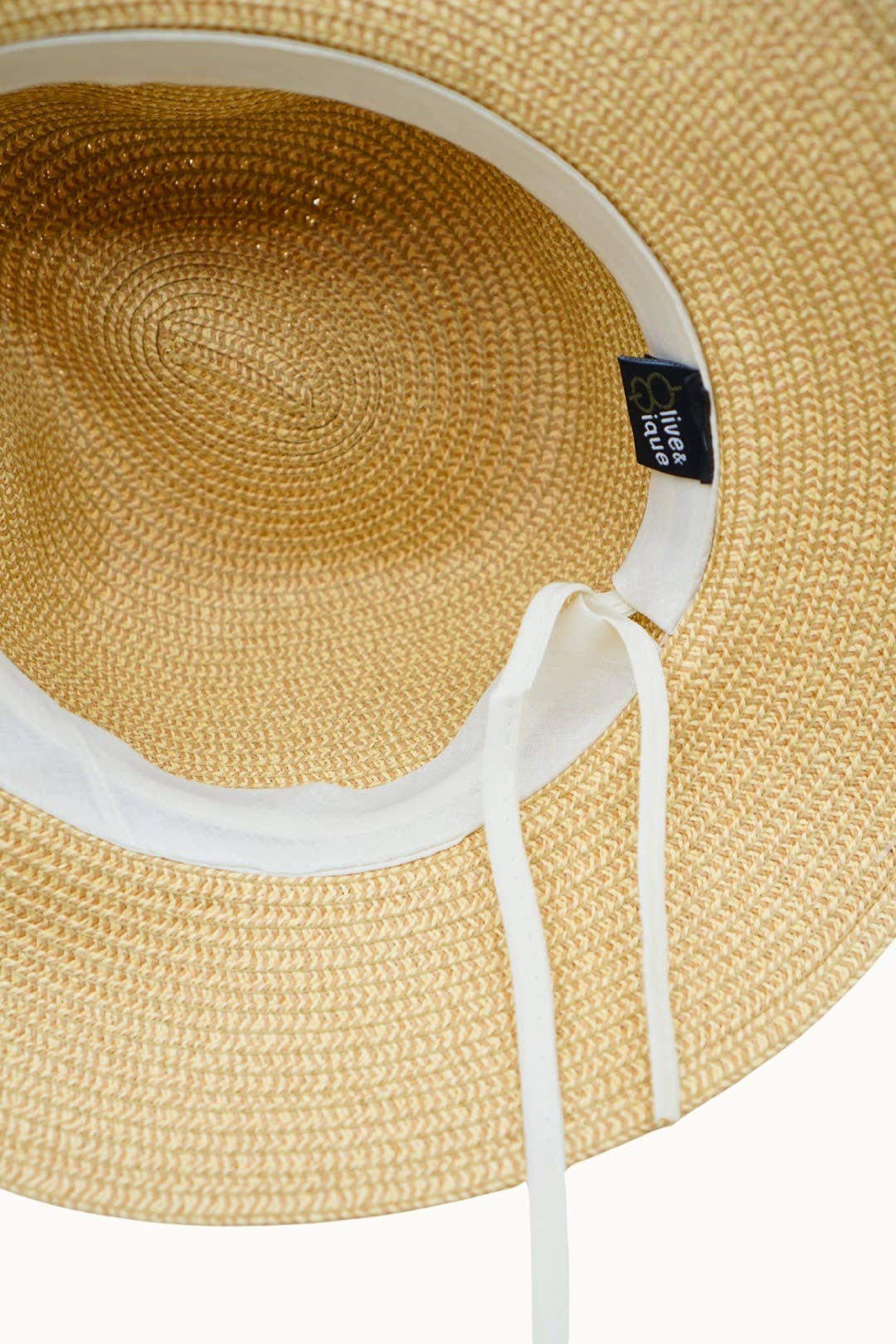 Olive & Pique - Chained Paper Straw Crushable Packable Fedora, Adjustable