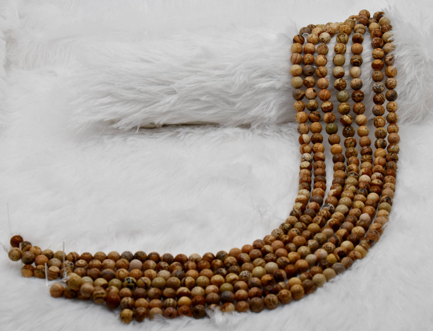 Soothing Crystals - Picture Jasper Round Beads, 4mm-12mm Beads For jewelry