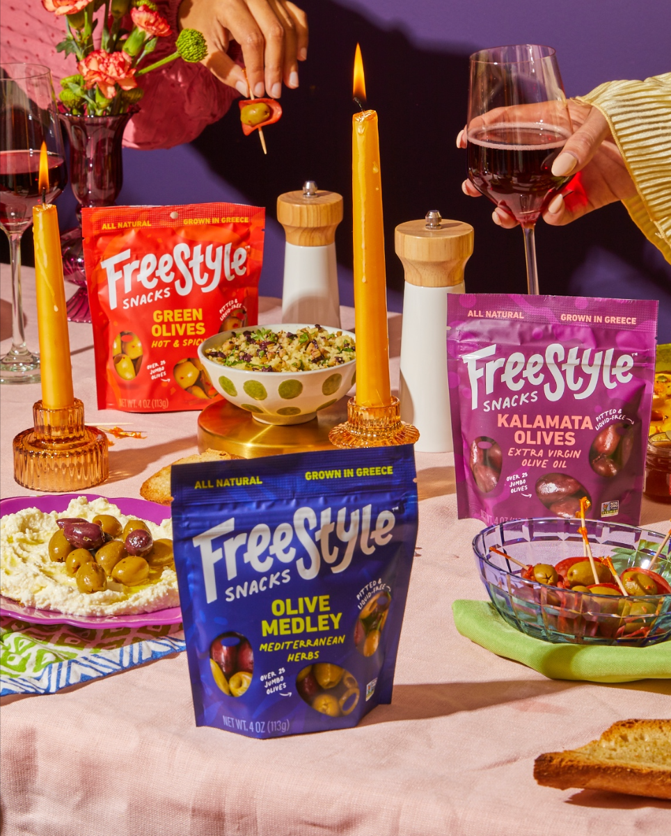 Freestyle Snacks - Mediterranean Herb Olive Medley 4oz - Freestyle Snacks