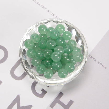CRCBEADS - Green Aventurine Smooth Round Beads 4mm 6mm 8mm 10mm 12mm 15.5" Strand