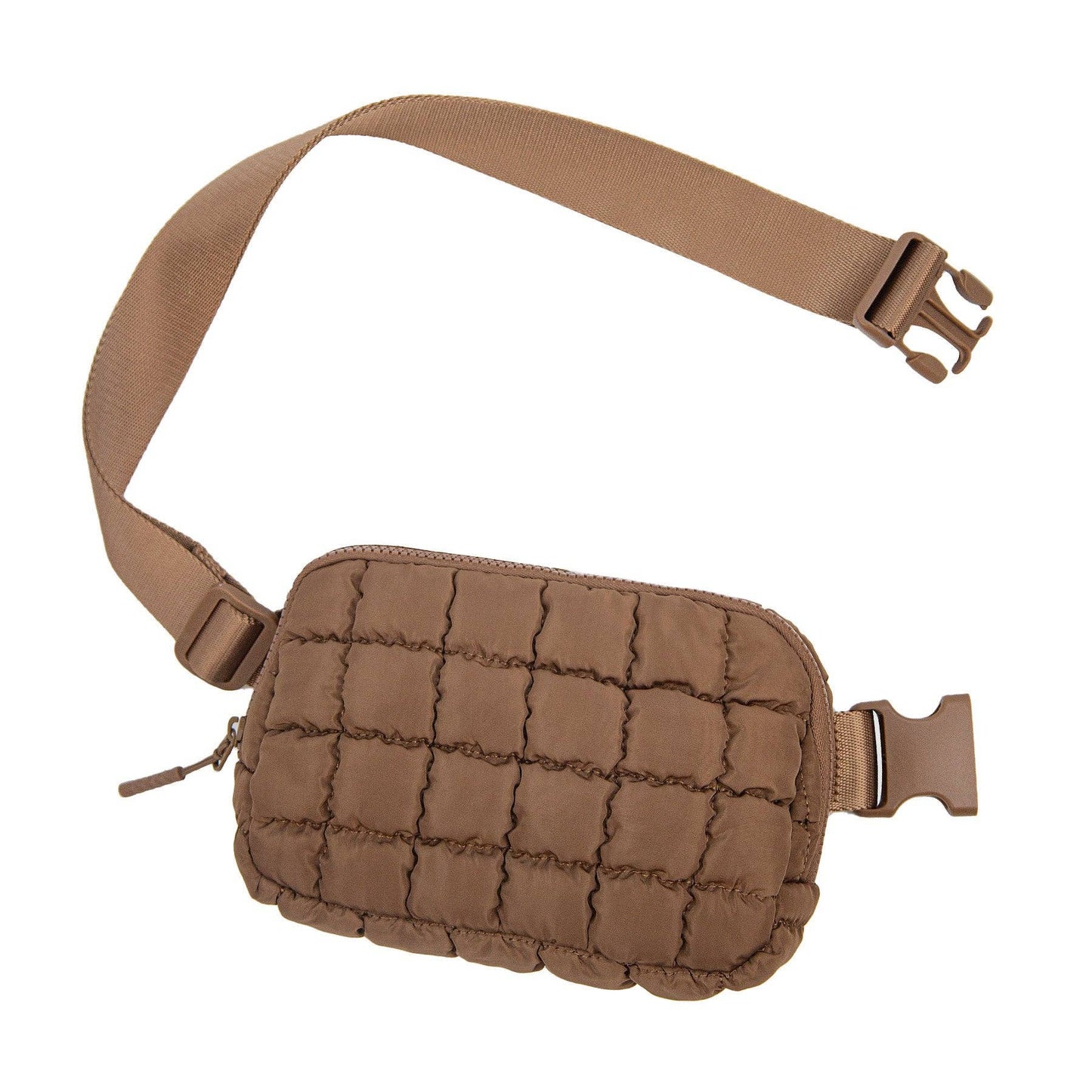 Aili's Corner - Evyn Quilted Puffer Sling Crossbody Belt Bum Fanny Waist Bag