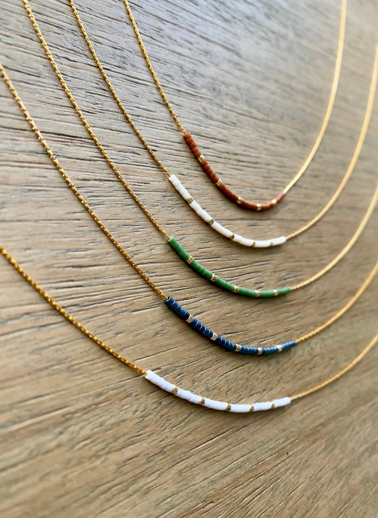 Ocean Breakup - Neutral Matte Minimalist Necklace