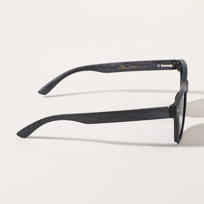 Fashion City - Square Shape Frame Wood Legs Fashion Sunglasses