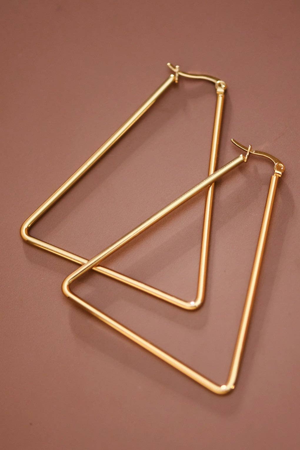 MA208 Mia Accessories - 18K Gold Plated Waterproof Stainless Steel Hoop Earrings - 7149