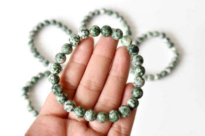 Soothing Crystals - Green Spot Jasper Bracelet (Passion and Creativity)